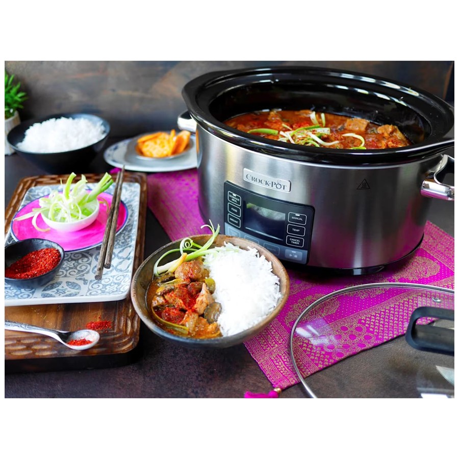 additioanl image for  Crockpot Slow Cooker Silver 5.6 Litre 