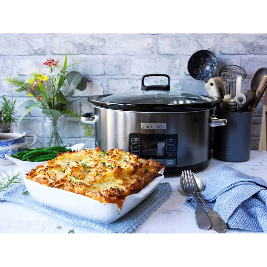 additioanl image for  Crockpot Slow Cooker Silver 5.6 Litre 