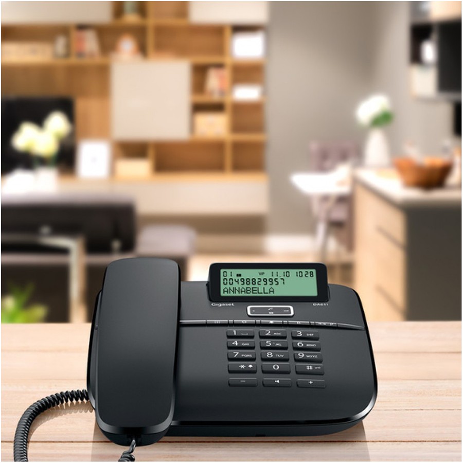 additioanl image for  Gigaset Telephone Corded Blk.With IDCall 