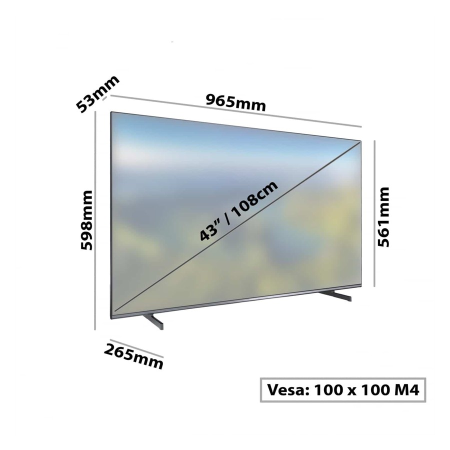 additioanl image for  Daewoo TV HDR Google Android 43 in 