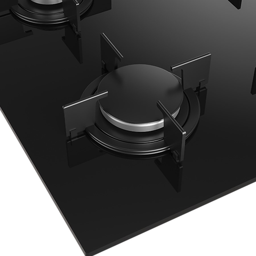additioanl image for  Beko Hob Gas 4 Burner Black Side Control 