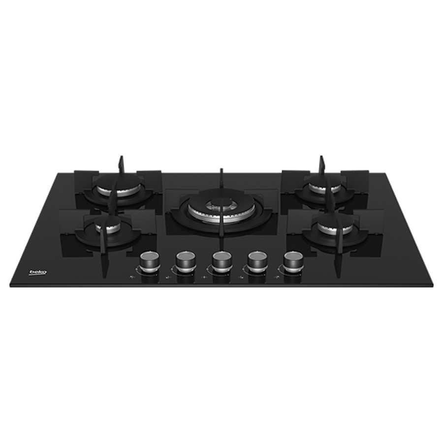 additioanl image for  Beko Hob Gas 5 Burners Black Glass 75 cm 