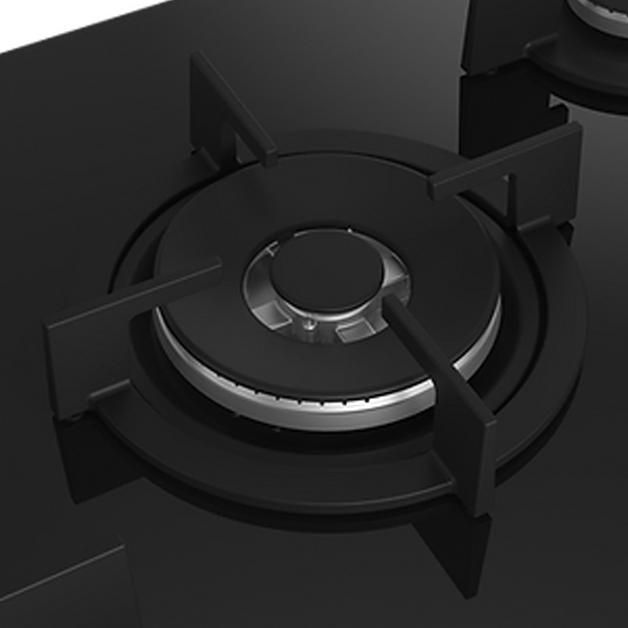 additioanl image for  Beko Hob Gas 5 Burners Black Glass 75 cm 