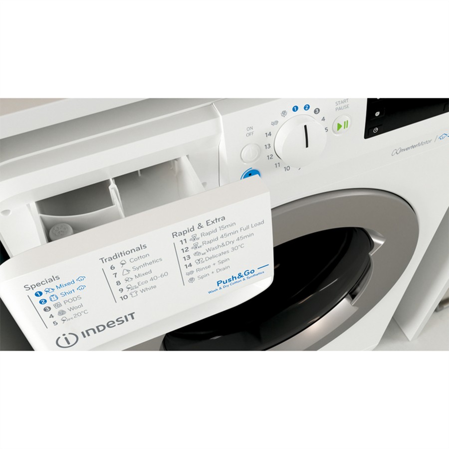 additioanl image for  Indesit Washer Dryer 9/6 Kg Wht 1400 rpm 
