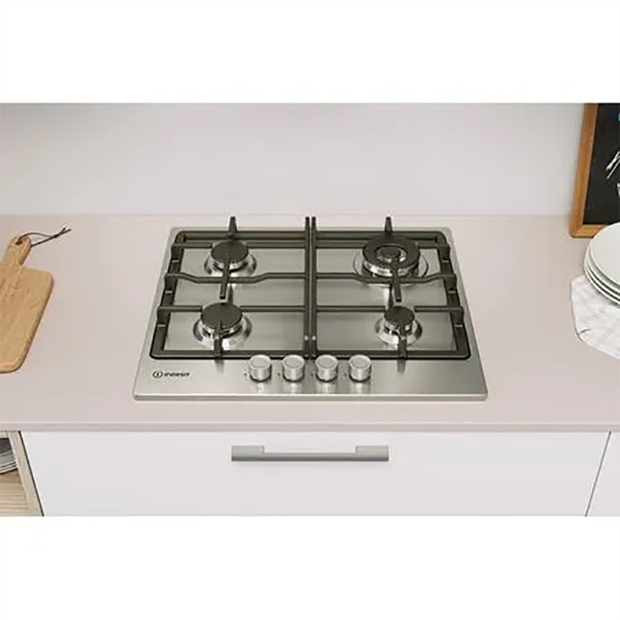 additioanl image for  Indesit Hob Gas 4 Burners Inox 60 cm 