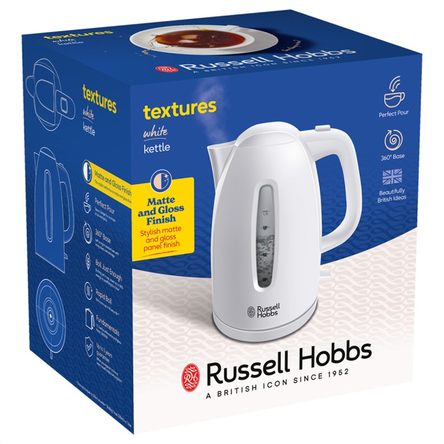 additioanl image for  Russell Hobbs Kettle Texture White 1.7 L 