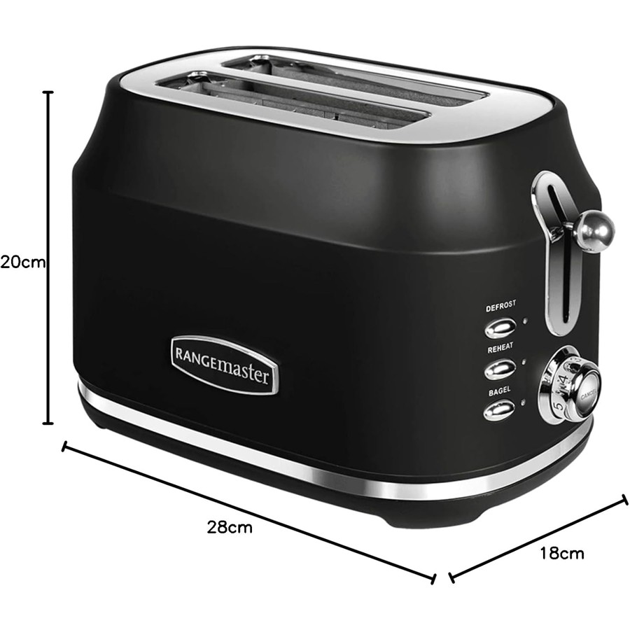 additioanl image for  Rangemaster Classic Toaster 2 Slice Blk. 