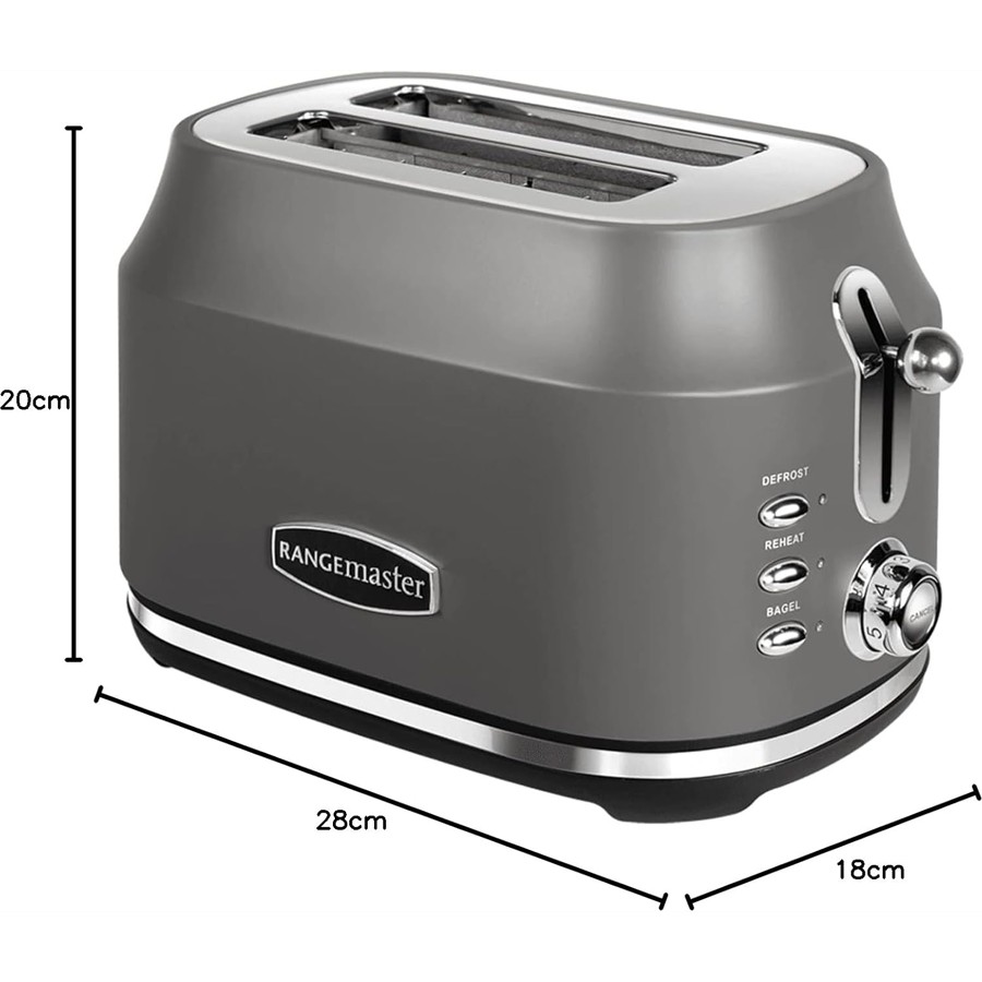 additioanl image for  Rangemaster Classic Toaster 2 Slice Grey 