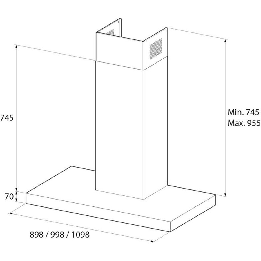 additioanl image for  Rangemaster Hood Flat Slate Grey 