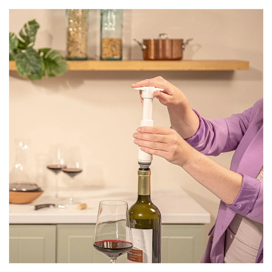 additioanl image for  Vacuvin Wine Saver Pump & Stopper White 