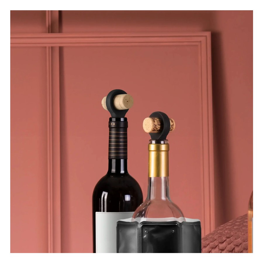 additioanl image for  Vacuvin Wine Stopper Black 2 pieces 