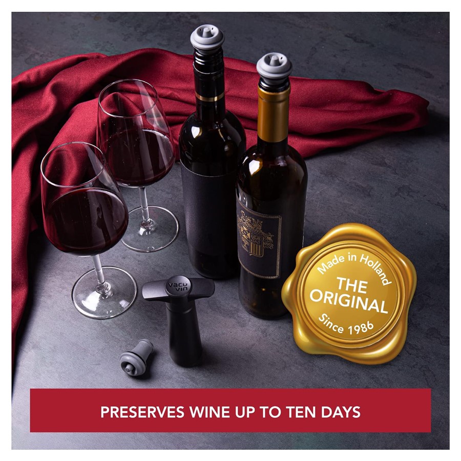 additioanl image for  Vacuvin Wine Saver Pump & 2 Stoppers 