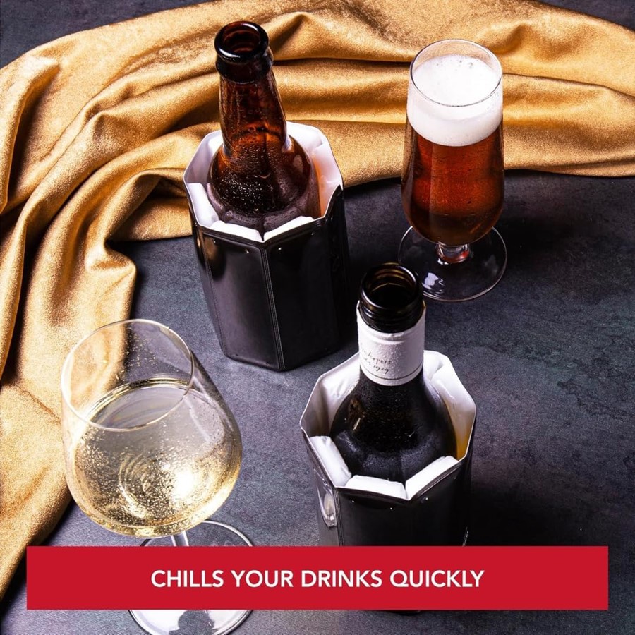 additioanl image for  Vacuvin Beer Mini Cooler Sleeve Black 