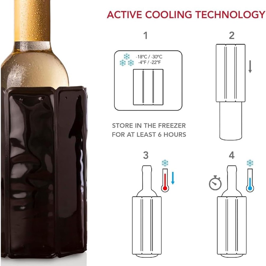 additioanl image for  Vacuvin Beer Mini Cooler Sleeve Black 