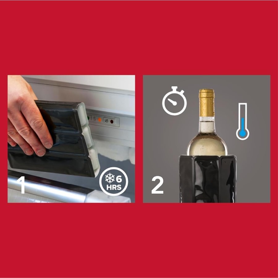 additioanl image for  Vacuvin Beer Mini Cooler Sleeve Black 