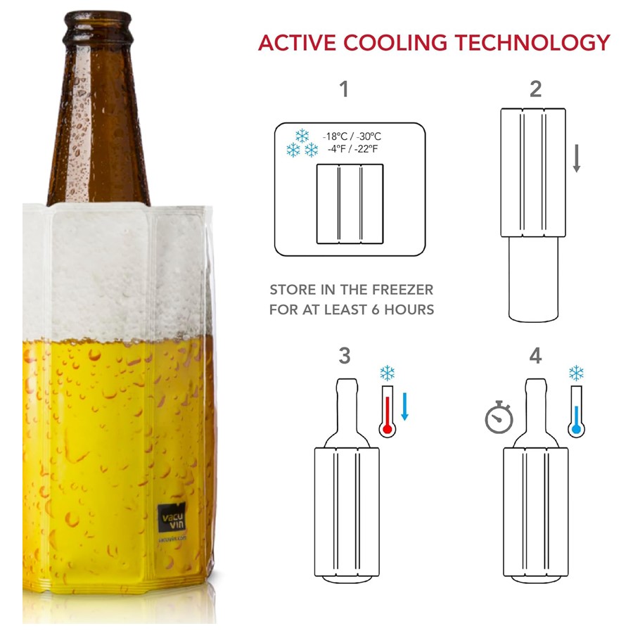 additioanl image for  Vacuvin Beer Cooler Sleeve 