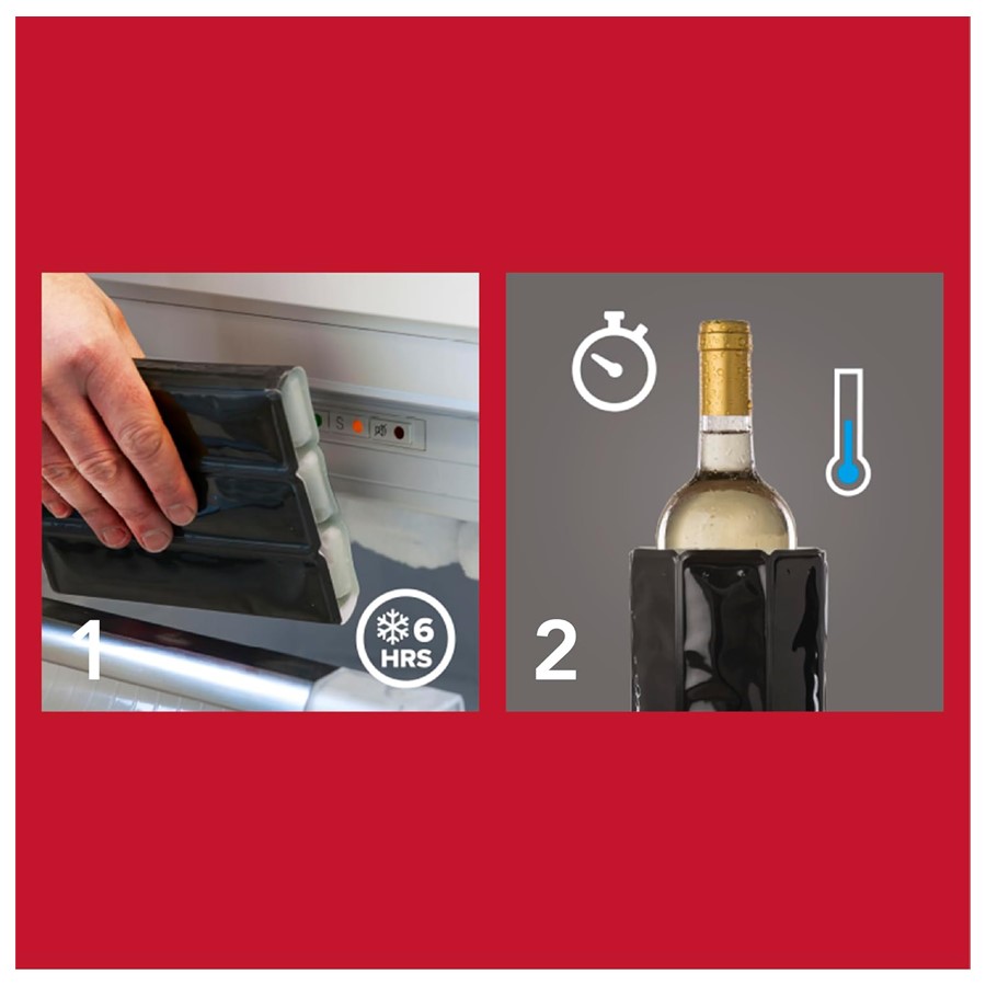 additioanl image for  Vacuvin Wine Cooler Sleeve Black 