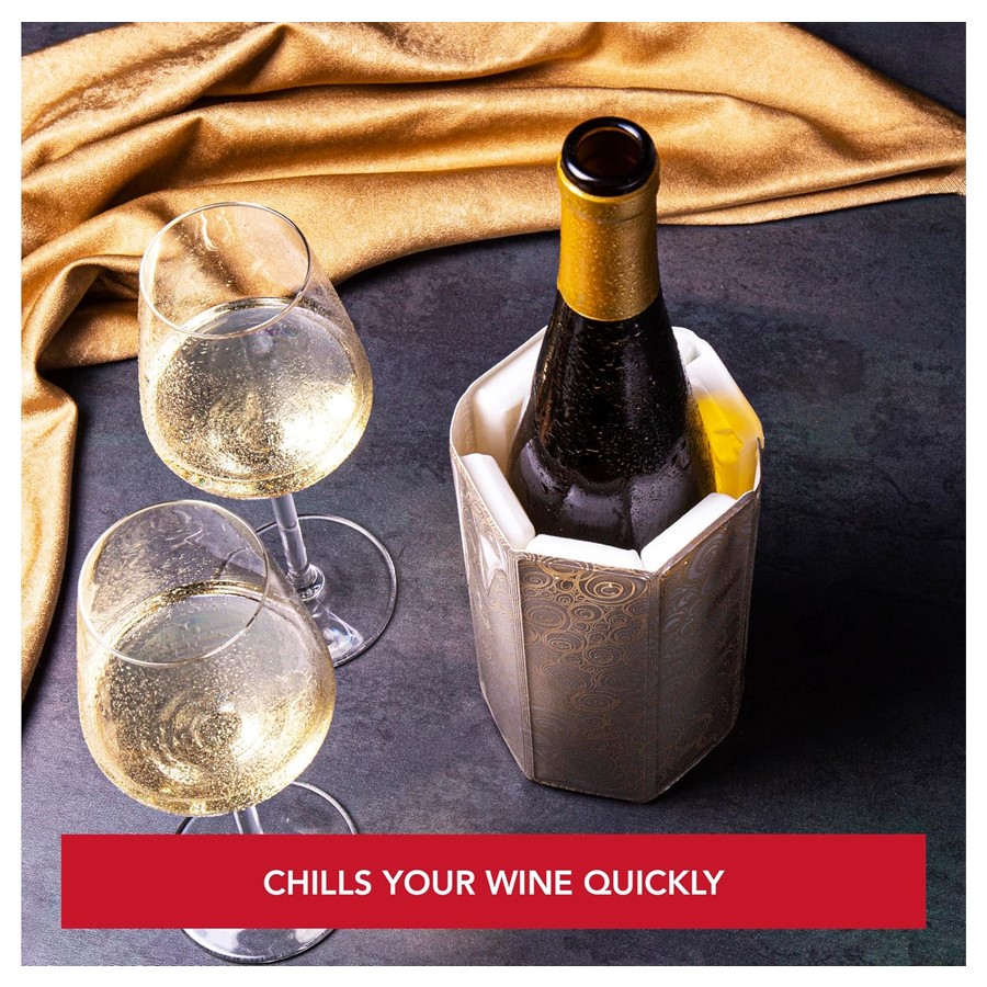 additioanl image for  Vacuvin Wine Cooler Sleeve Platinum 