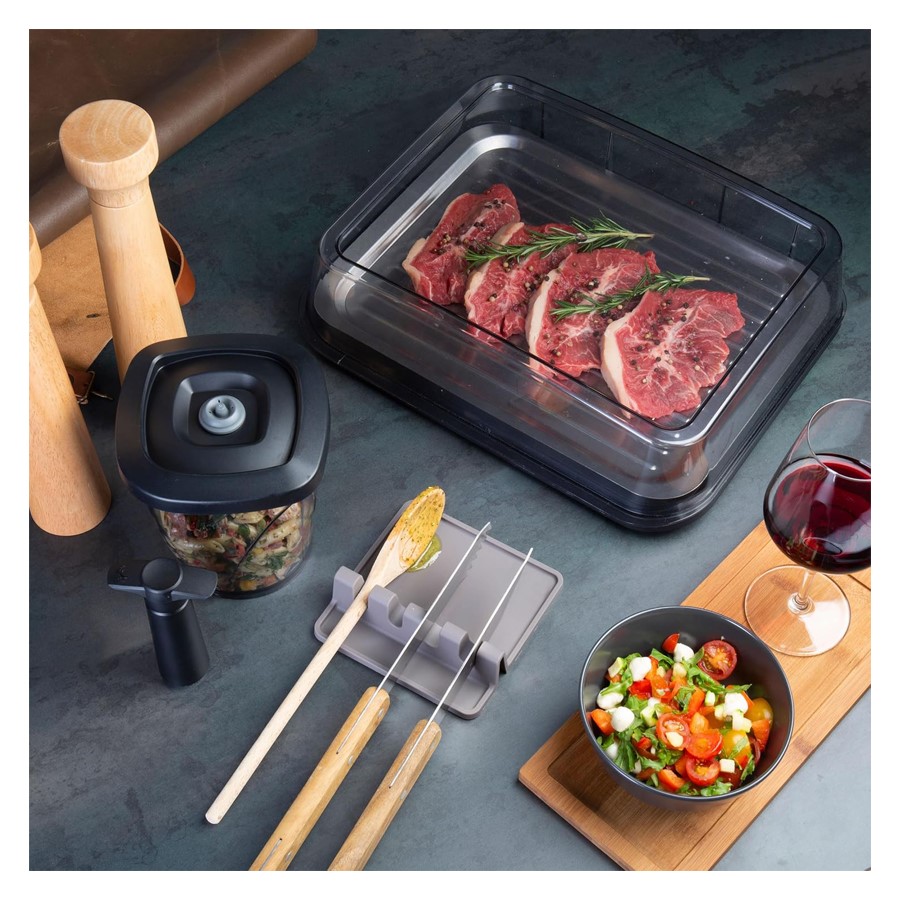 additioanl image for  Vacuvin Utensil Rest Grey 