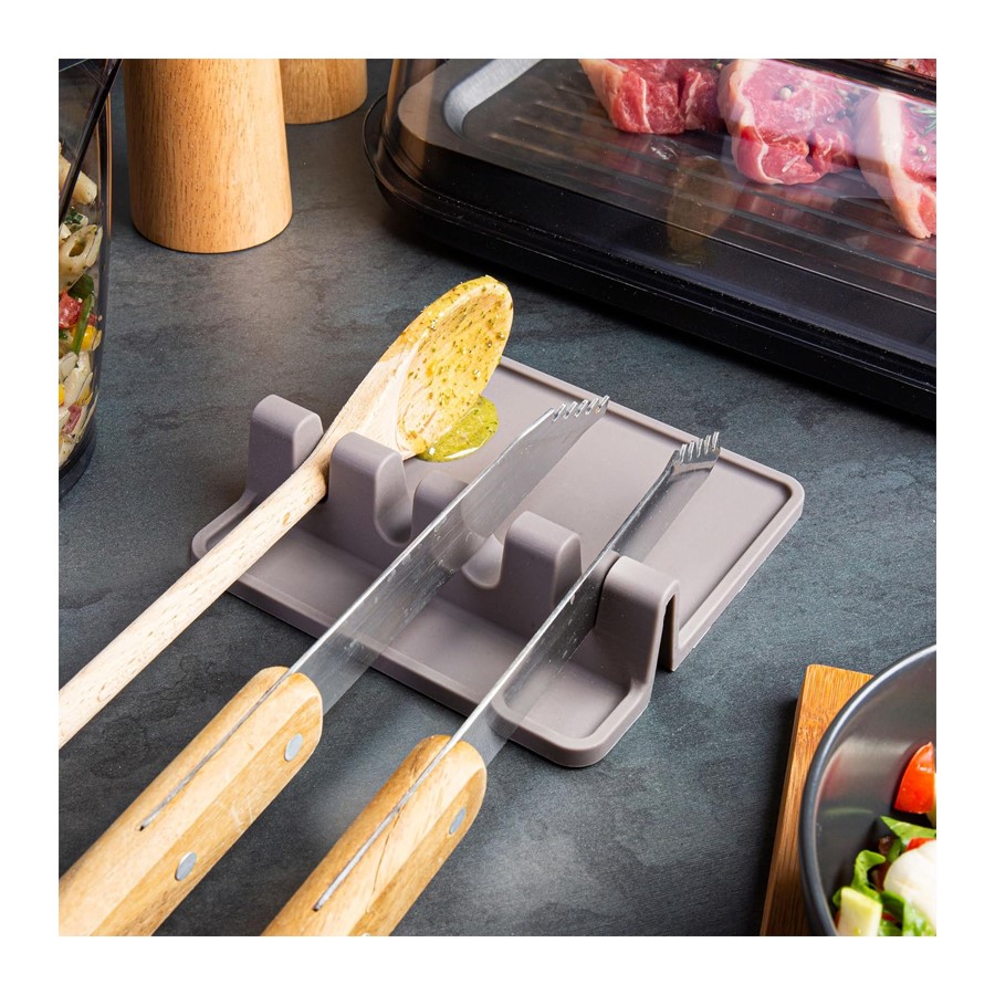 additioanl image for  Vacuvin Utensil Rest Grey 