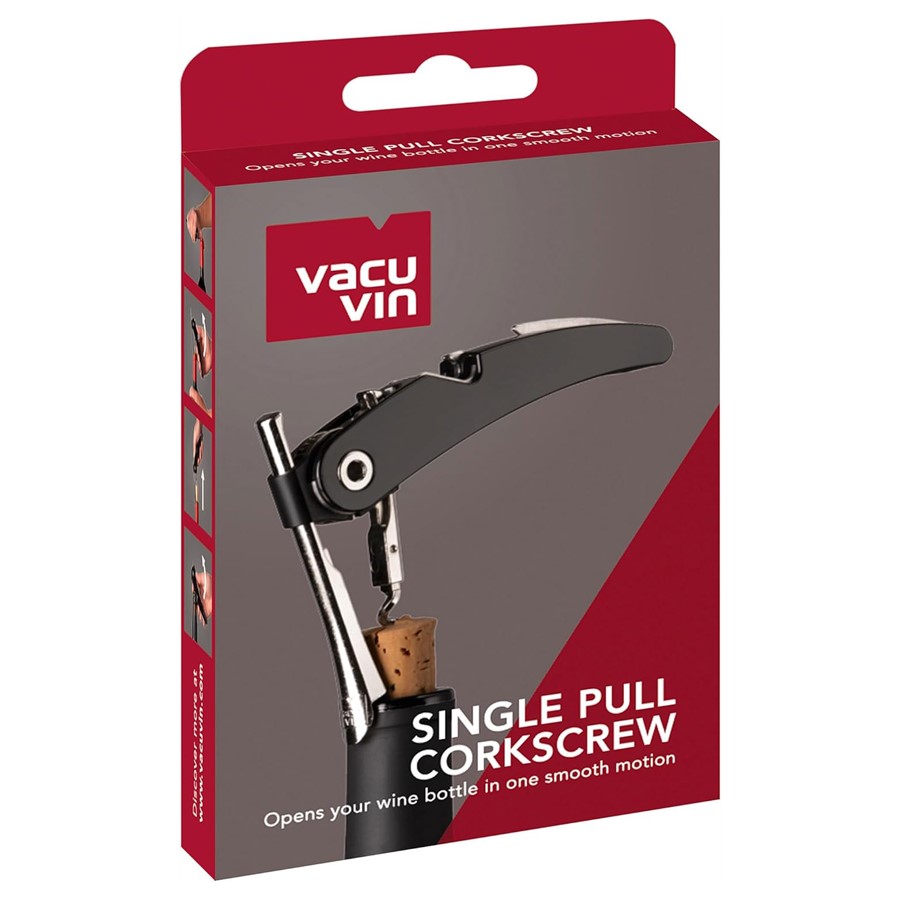 additioanl image for  Vacuvin Single Pull Corkscrew Black Box 
