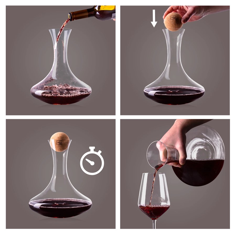 additioanl image for  Vacuvin Crystal Wine Decanter 