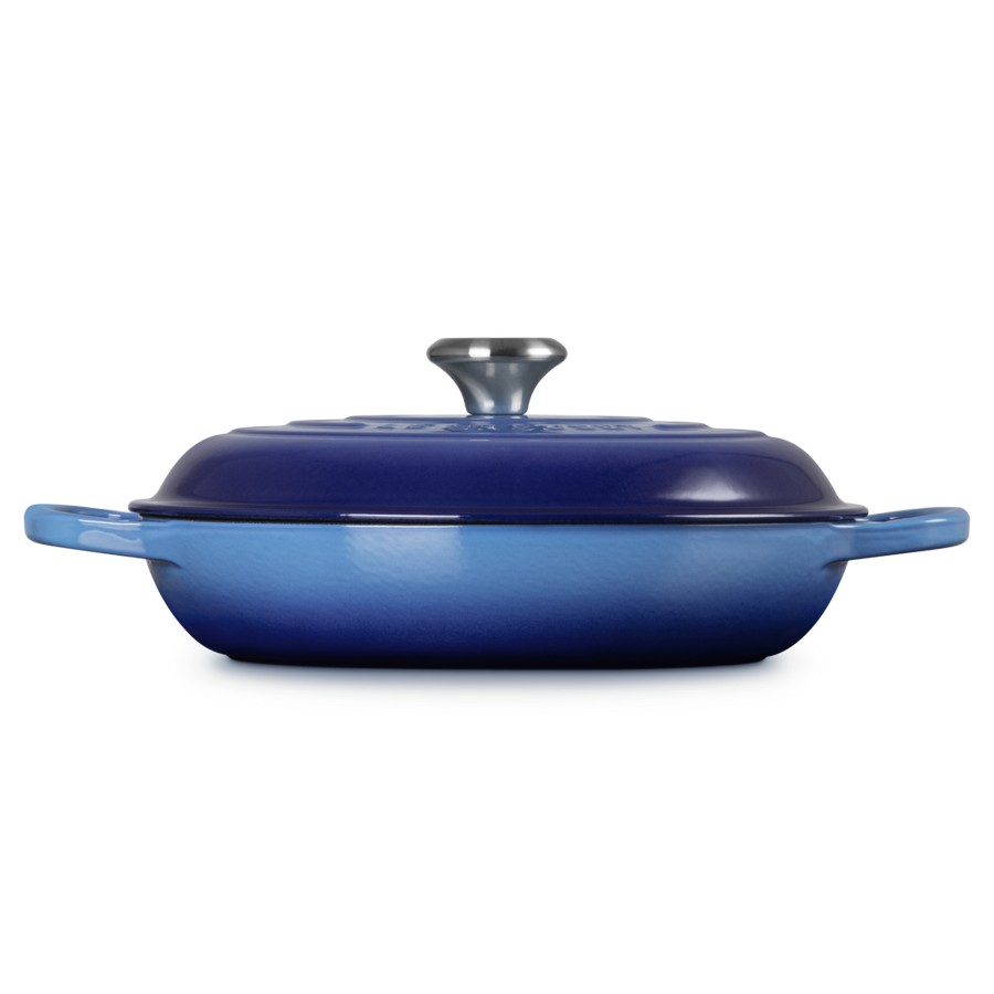 additioanl image for  Le Creuset Low Casserole Azure Blue 28cm 