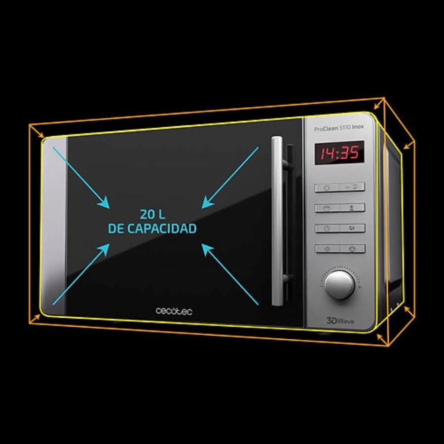 additioanl image for  Cecotec Microwave With Grill Inox 20 L 