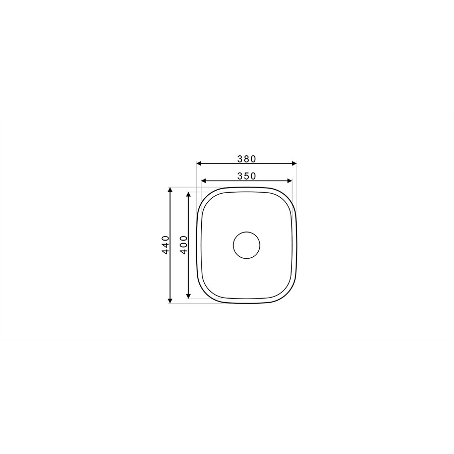 additioanl image for  Asil Sink 1 Bowl Inset S/Steel 44 x 38cm 
