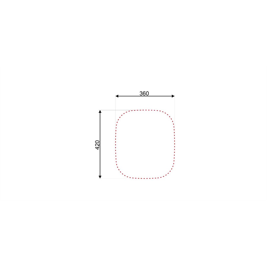 additioanl image for  Asil Sink 1 Bowl Inset S/Steel 44 x 38cm 