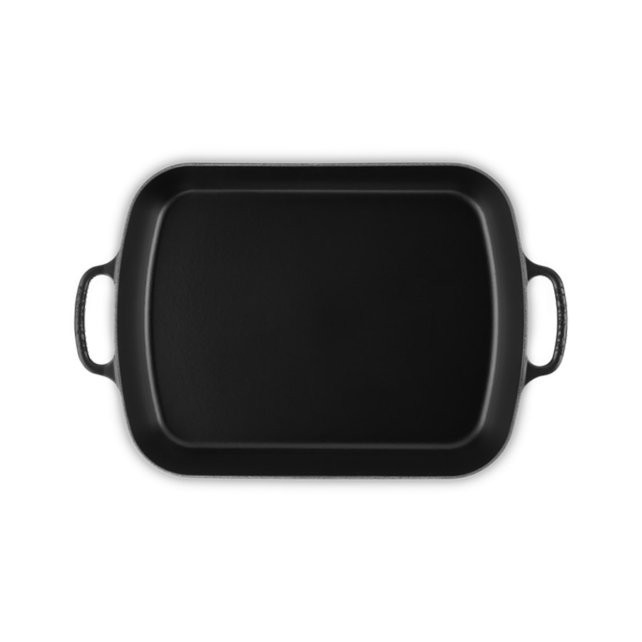 additioanl image for  Le Creuset Cast Iron Rect. Roaster Black 