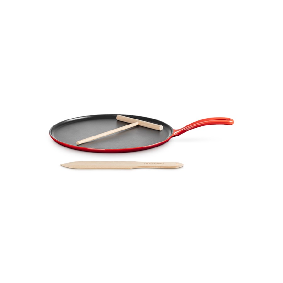 additioanl image for  Le Creuset Round Crepe Pan Cerise 27 cm 