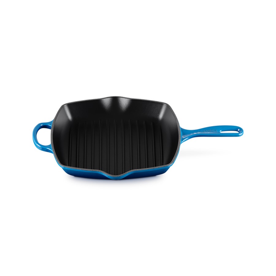 additioanl image for  Le Creuset Square Grill Azure Blue 26 cm 