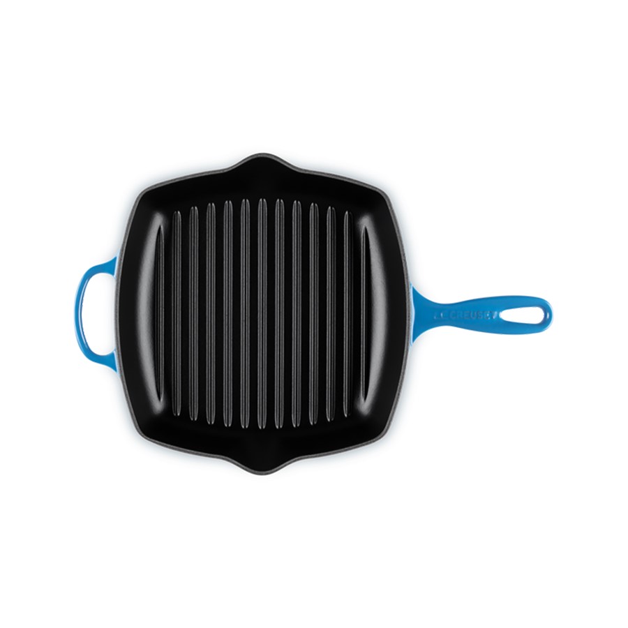 additioanl image for  Le Creuset Square Grill Azure Blue 26 cm 