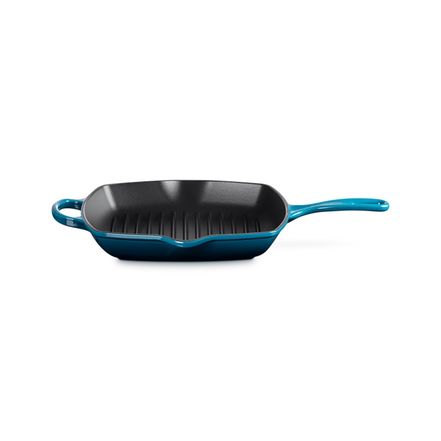 additioanl image for  Le Creuset Square Grill Deep Teal 26 cm 