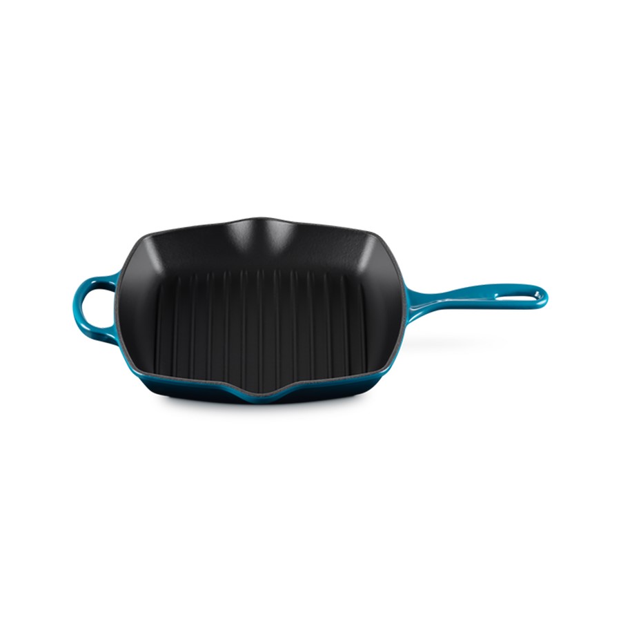 additioanl image for  Le Creuset Square Grill Deep Teal 26 cm 