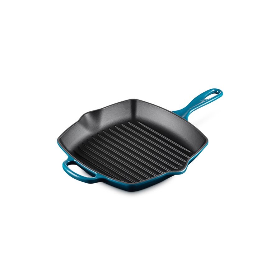additioanl image for  Le Creuset Square Grill Deep Teal 26 cm 