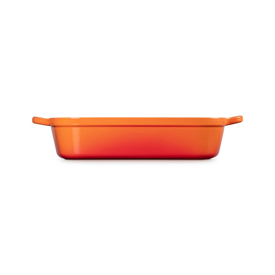 additioanl image for  Le Creuset Cast Iron Rect. Roaster Flame 