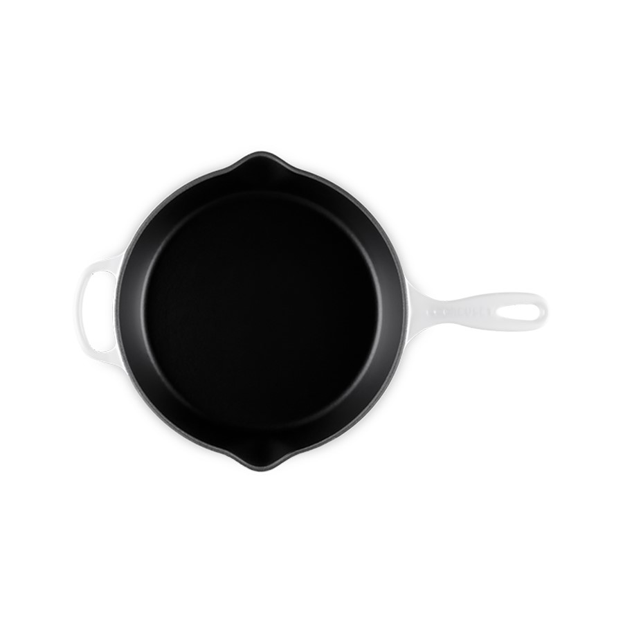 additioanl image for  Le Creuset Deep Rd. Skillet White 26 cm 