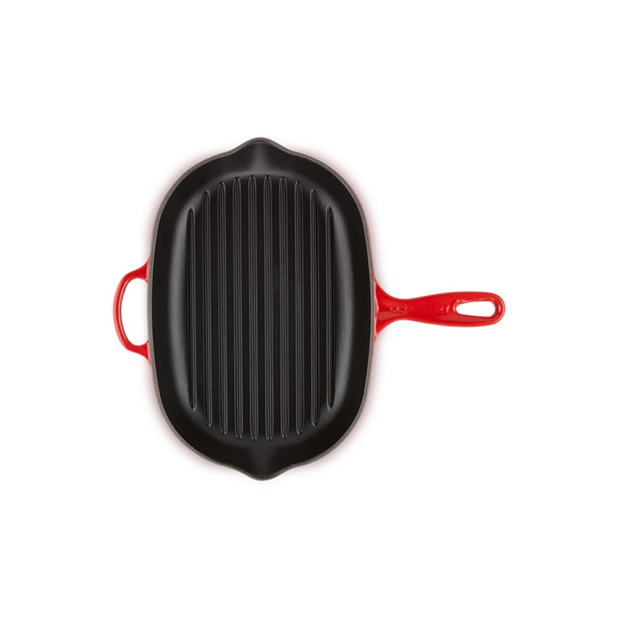 additioanl image for  Le Creuset Cast Iron Oval Skillet Cerise 