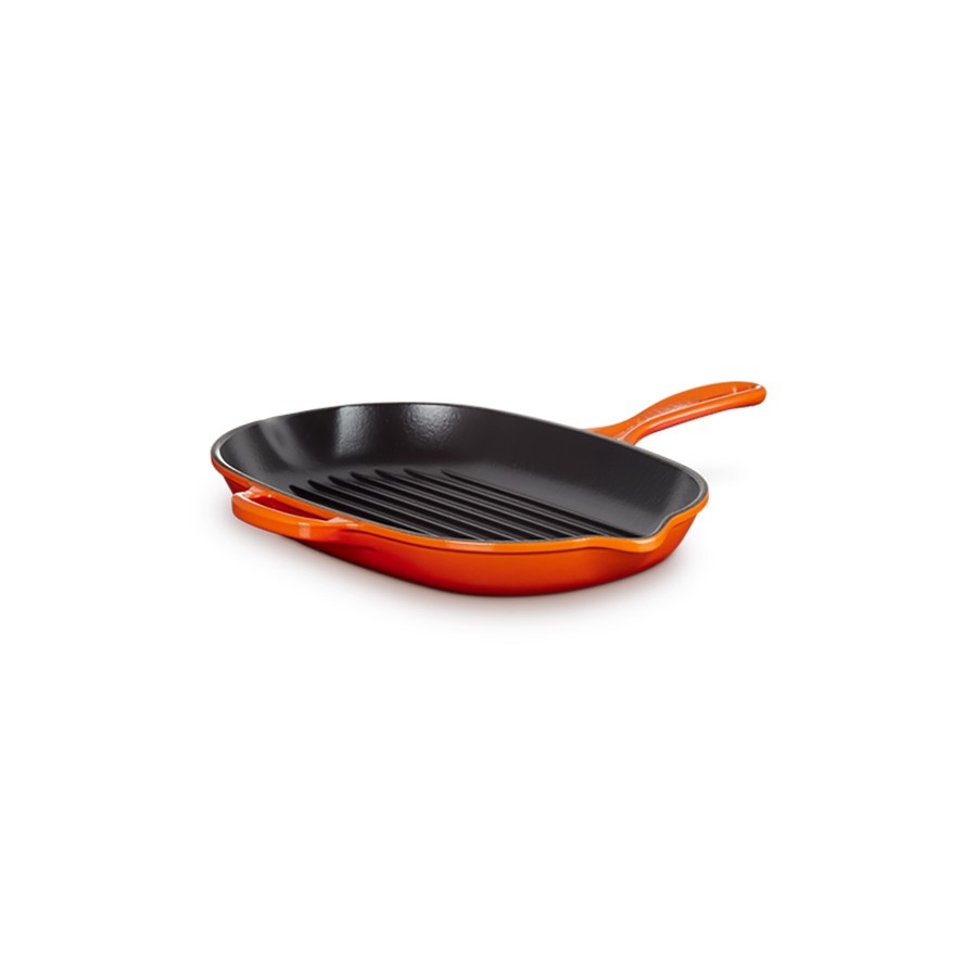 additioanl image for  Le Creuset Cast Iron Oval Skillet Flame 