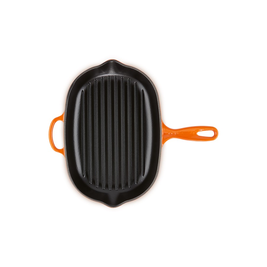 additioanl image for  Le Creuset Cast Iron Oval Skillet Flame 