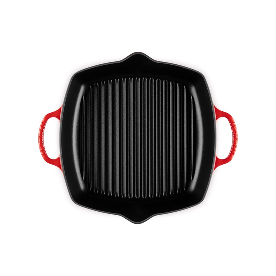 additioanl image for  Le Creuset Deep Square Grill Cerise 30cm 