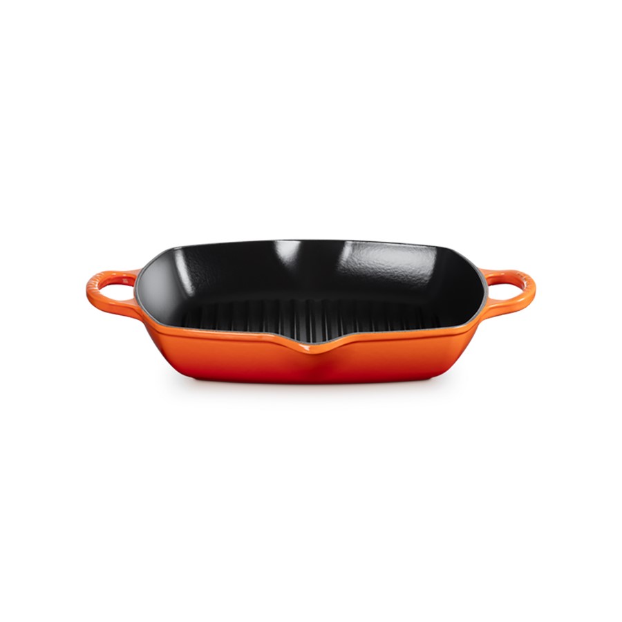 additioanl image for  Le Creuset Deep Square Grill Flame 30 cm 