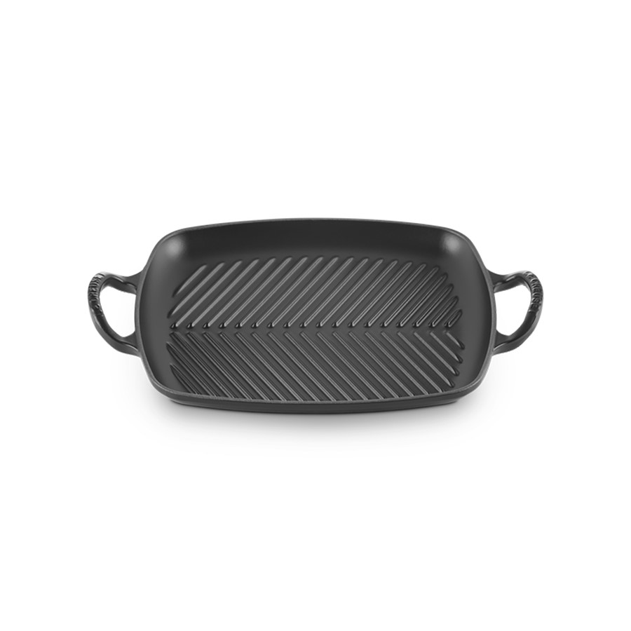 additioanl image for  Le Creuset Low Rect Grill. S/Black 30 cm 