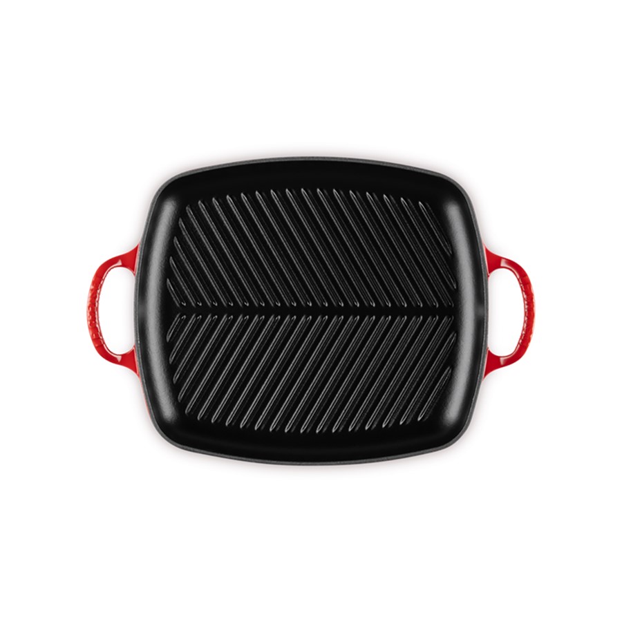 additioanl image for  Le Creuset Low Rect. Grill Cerise 30 cm 