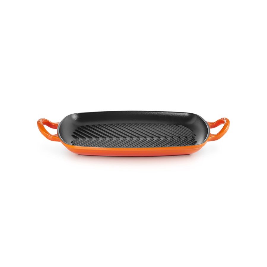 additioanl image for  Le Creuset Low Rect. Grill Flame 30 cm 