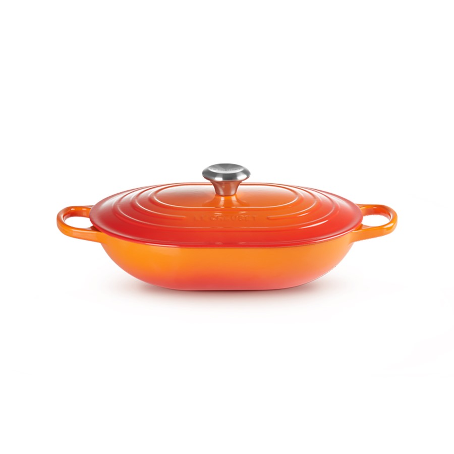 additioanl image for  Le Creuset Oblong Casserole Flame 31 cm 