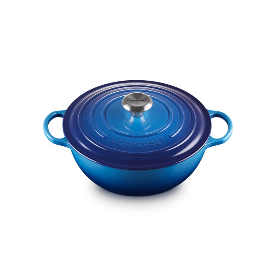 additioanl image for  Le Creuset Mar. Soup Pot Azure Blue 26cm 