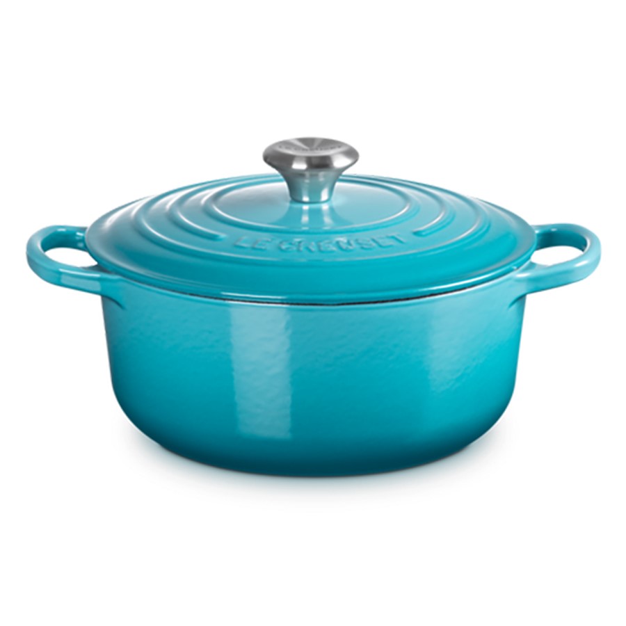 additioanl image for  Le Creuset Round Casserole Teal 20 cm 